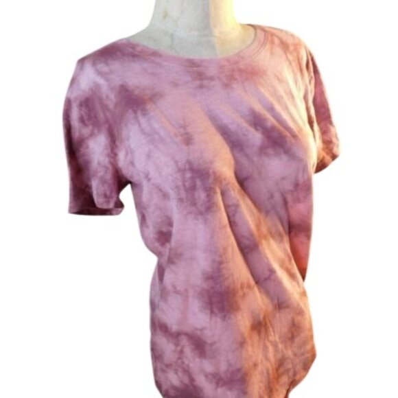 Victoria's Secret Size M Medium Tye Dye Cap Sleeve Casual Knit Top - Picture 2 of 2